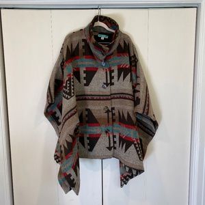 Southwestern Blanket Poncho